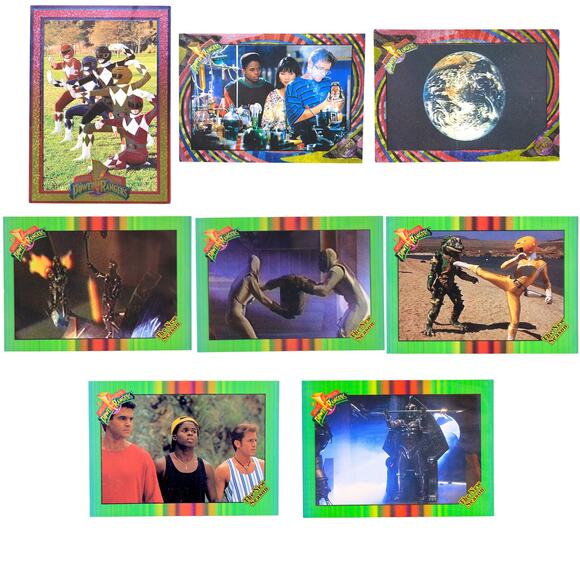 1995 Collect-A-Card Saban Power Rangers Trading Cards [Lot of 8] - Picture 1 of 10